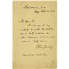 Image 1 : William James Autograph Letter Declining an Arti William James Autograph Letter Declining an Article