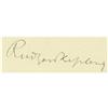 Image 4 : Rudyard Kipling Signature Collection. (3 Items)  Rudyard Kipling Signature Collection. 