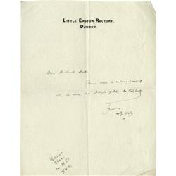 H.G. Wells Autograph Letter Autograph Letter Sig H.G. Wells Autograph Letter