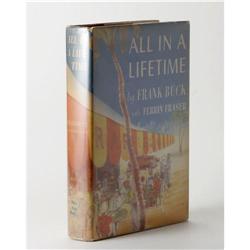Frank Buck Signed Autobiography 1941 Frank Buck Signed Autobiography: [I]All In a Lifetime