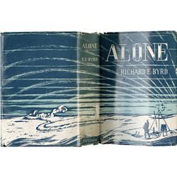 Richard E. Byrd Signed Book "Alone" 1938 Richard E. Byrd Signed Book: [I]Alone