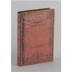 T.S. Eliot Poems 1909-1925 signed T.S. Eliot Signed Book:
