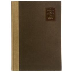 Robert Frost: A Masque of Reason, signed. Robert Frost Signed Book: [I]A Masque of Reason