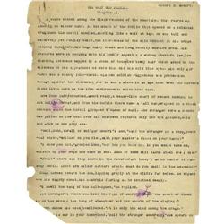 Robert E. Howard Manuscript and Rejection Letter Robert E. Howard Typed Manuscript and Rejection Let