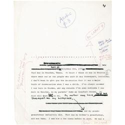 Clifford Irving "Howard Hughes" Archive Clifford Irving manuscript archive of "[I]Howard Hughes.