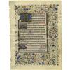 1460 Illuminated Manuscript Leaf [I]Horae B.M.V.