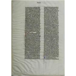 Manuscript Bible Leaf (Latin Vulagate) Manuscript Bible Leaf (Latin Vulgate).
