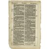 Leaf From Original King James Bible, 2 pages, l  Leaf From Original King James Bible,