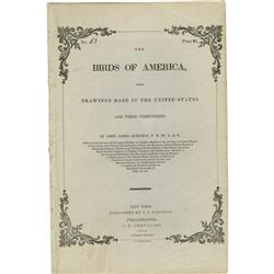 Audubon Original Complete Booklet Complete #63 Booklet of the Audubon Royal Octavo Edition.