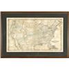 Image 1 : Framed 1855 United States Map  1855 Map of the United States .