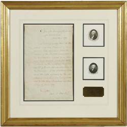 First Presidential Oath of Office Signed Certification of the first presidential election and the oa