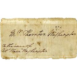 Panel Addressed by George Washington Panel Addressed by George Washington with "[I]Washington