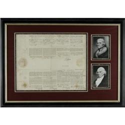 Thomas Jefferson and James Madison DS Thomas Jefferson and James Madison Four Language Ship's Sea Le