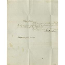 Dolley Madison Autograph Letter Signed and F.F. Dolley Madison Autograph Letter Signed and Free Fran