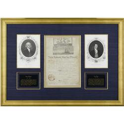 James Madison & James Monroe Signed Ship's Paper James Madison and James Monroe Signed Ship's Papers