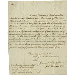 James Monroe Letter Signed James Monroe Letter Signed