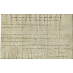 James Monroe Michigan Land Grant. James Monroe Document Signed,