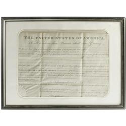 John Quincy Adams Document Signed "J.Q. Adams." John Quincy Adams Document Signed