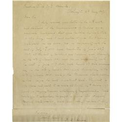 John Quincy Adams Autograph Letter Signed. John Quincy Adams Autograph Letter Signed
