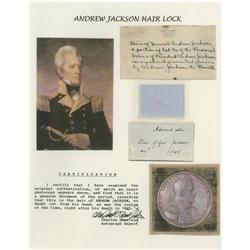 President Andrew Jackson's Hair.  President Andrew Jackson's Hair. 