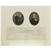Image 1 : John Tyler and Daniel Webster Document Signed.  John Tyler and Daniel Webster Document Signed.