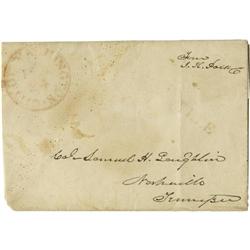 James K. Polk Free Franked Envelope Signed.  James K. Polk Free Franked Envelope Signed 