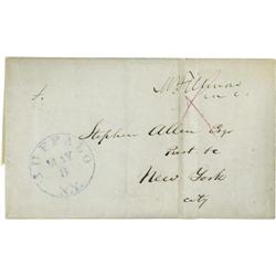 Millard Fillmore Franked Envelope & Letter  Millard Fillmore Letter and Franked Envelope Signed 