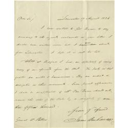 James Buchanan Autograph Letter Signed. James Buchanan Autograph Letter Signed