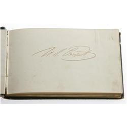 U. S. Grant, Rutherford B. Hayes Autograph Album Ulysses S. Grant and Rutherford B. Hayes Sign Belva