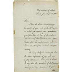 Acting Sec'y of State About Garfield's Condition (James A. Garfield) The Acting Secretary of State G