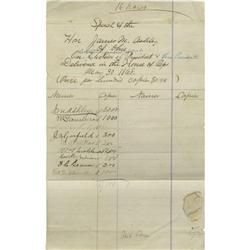 Garfield Requests Copies of Electoral Speech James A. Garfield Signed Form Ordering 300 Copies of A 