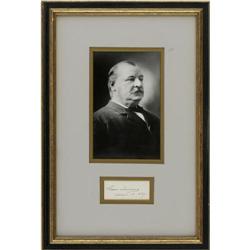 Grover Cleveland Signature as President Grover Cleveland Signature as President