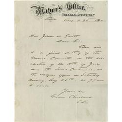 Grover Cleveland Autograph Letter Signed.  Grover Cleveland Autograph Letter Signed 