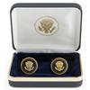 Image 2 : Ronald Regan VIP Cobalt Presentation Cufflinks. Ronald Reagan VIP Cobalt Presentation Cufflinks.