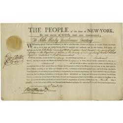 George Clinton Document Signed: "Geo. Clinton."  George Clinton Document Signed 