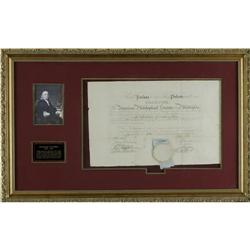 Benjamin Franklin Document Signed  Declaration Signer Benjamin Franklin Document Signed 
