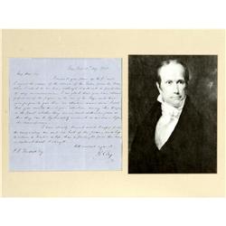 Henry Clay ALS Henry Clay Autograph Letter Signed