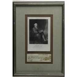 Declaration Signer John Hancock ADS Declaration Signer John Hancock Autograph Document Signed.