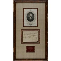 Sam Houston Discharge Document Signed in 1836 Sam Houston Discharge Document Signed in 1836 as Comma