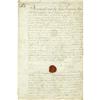 Image 1 : Lafayette Autograph Document Signed: "Lafayette" Lafayette Autograph Document Signed,
