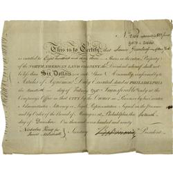 Robert Morris Document Signed  Robert Morris Document Signed,