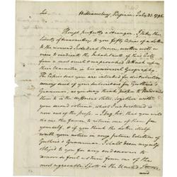 St. George Tucker writes to Mathew Carey St. George Tucker writes to Philadelphia publisher Mathew C