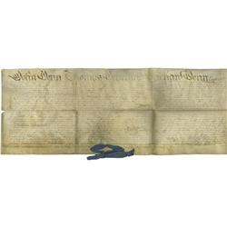 Early Land Deed Mentions William Penn  Early Philadelphia Land Deed Mentions William Penn