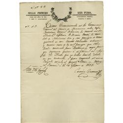 Texas Revolution ADS  Texas Revolution Autograph Document Signed,