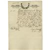 Image 1 : Texas Revolution ADS  Texas Revolution Autograph Document Signed,