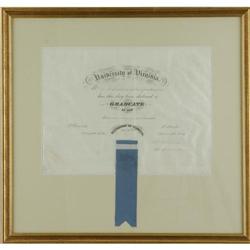 1860 College Diploma of Alexander Pendleton  1860 College Diploma of Alexander "Sandie" Pendleton, p