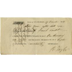 General Richard Taylor Document Signed. General Richard Taylor Document Signed