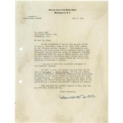 U.S. Supreme Court Justice Harold H. Burton ALS  Associate U.S. Supreme Court Justice Harold H. Burt