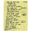 Image 1 : Bob Dylan Handwritten Concert Set List Bob Dylan Handwritten Concert Set List.