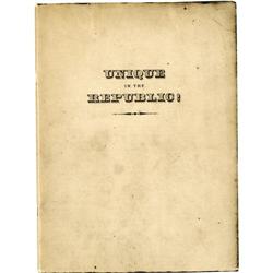 William F. Halsey Signed Brochure William F. Halsey Signed Brochure: [I]Unique in the Republic!